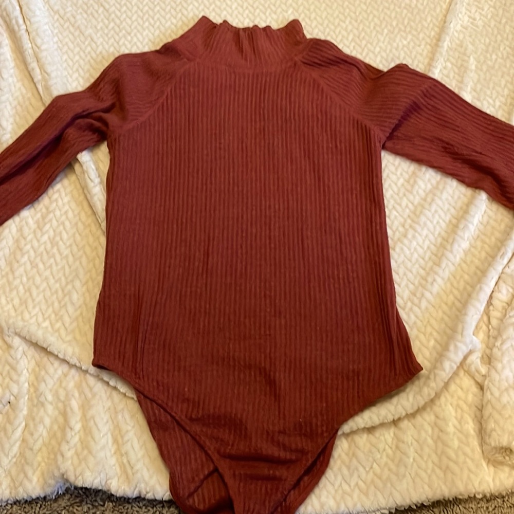 EUC Rust-Colored Bodysuit (M)